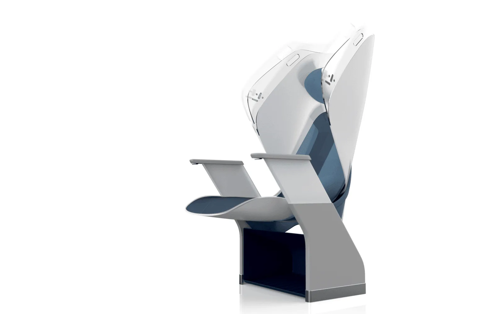 Inset: the seat-adjustment controls.