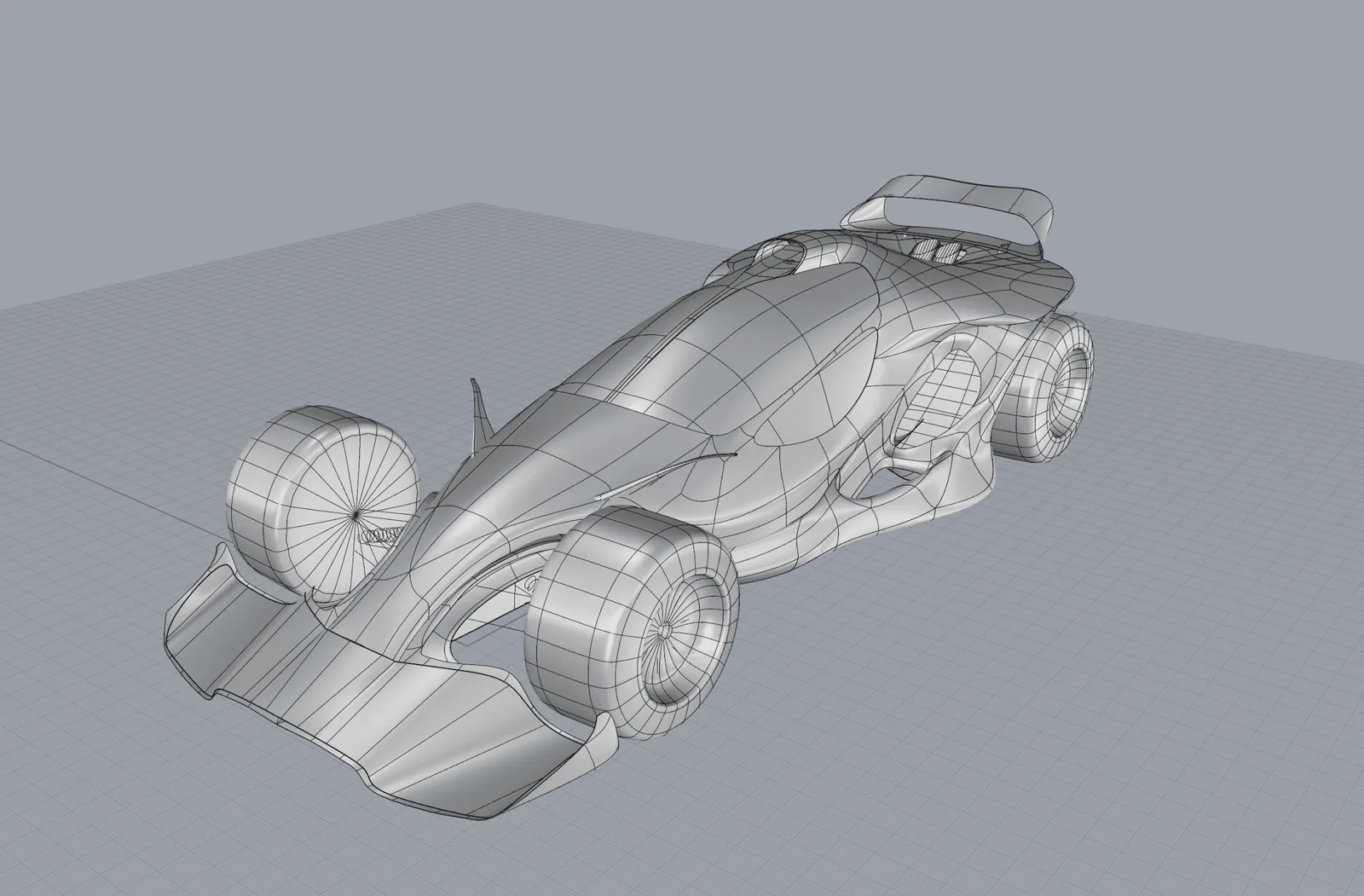 The Gravity Sketch model brought into Rhino as SubD.