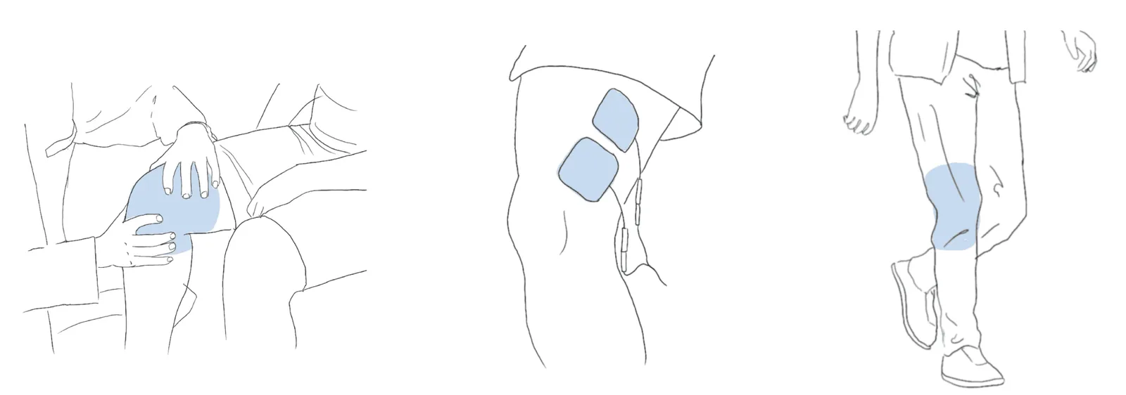 TENS sends light electrical pulses to injured or healing muscles, working them in a controlled way while distracting from pain.